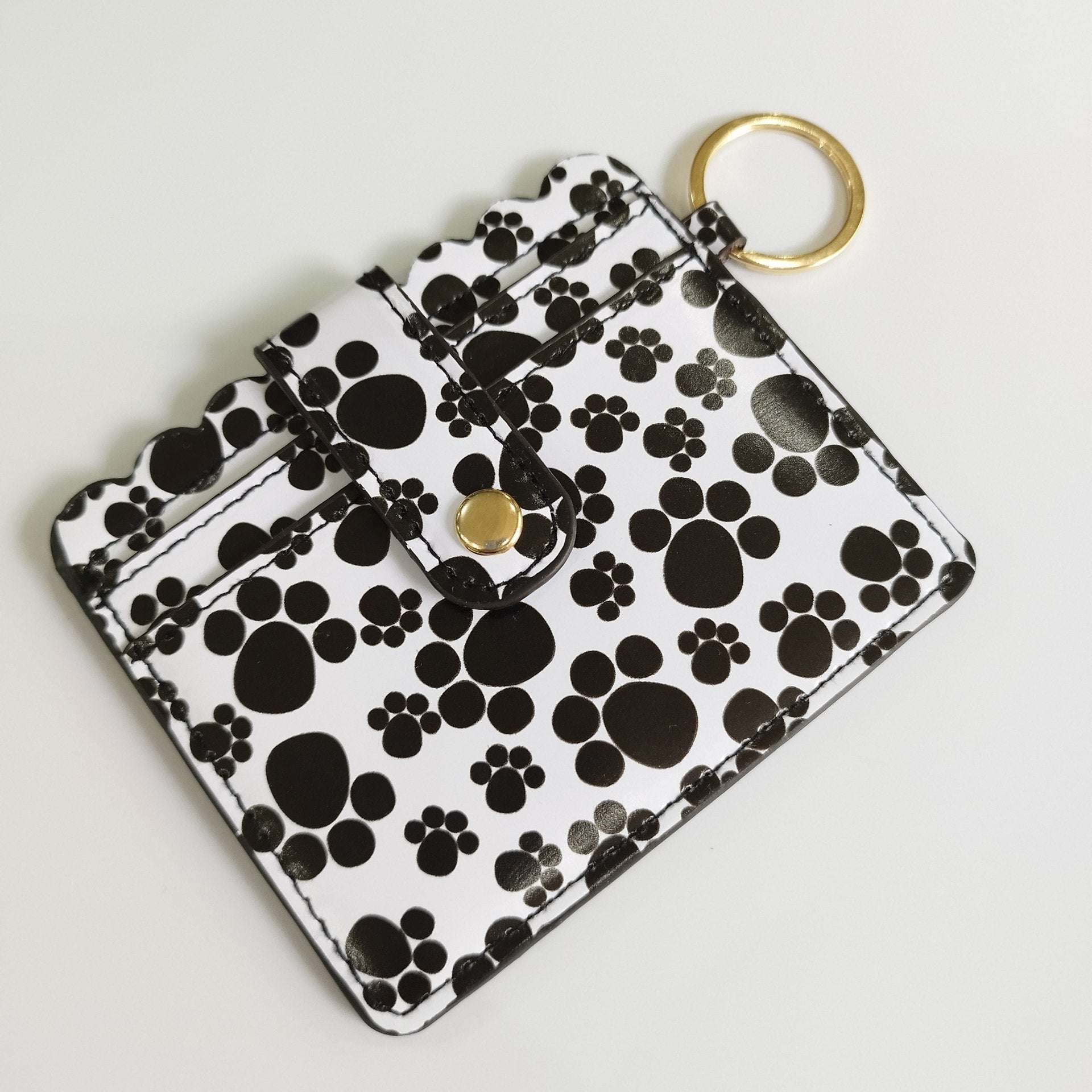 Bolsa De Tarjeta De Llavero De Cuero De PU Al Por Mayor